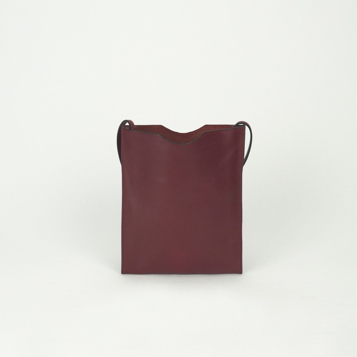Hermes Shoulder Bag Rouge Grenat Winered Wine Red Vo Garibaldi — view 3