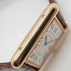 Cartier Heaven Tan Louis LM PG Leather Silver Hand Wound Watch — view 5