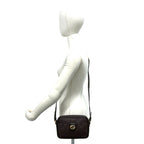 Gucci Vintage Micro GG Logo Leather Mini Shoulder Bag Pochette Brown — view 2
