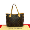 Louis Vuitton Neverfull PM Monogram Leather Tote Brown