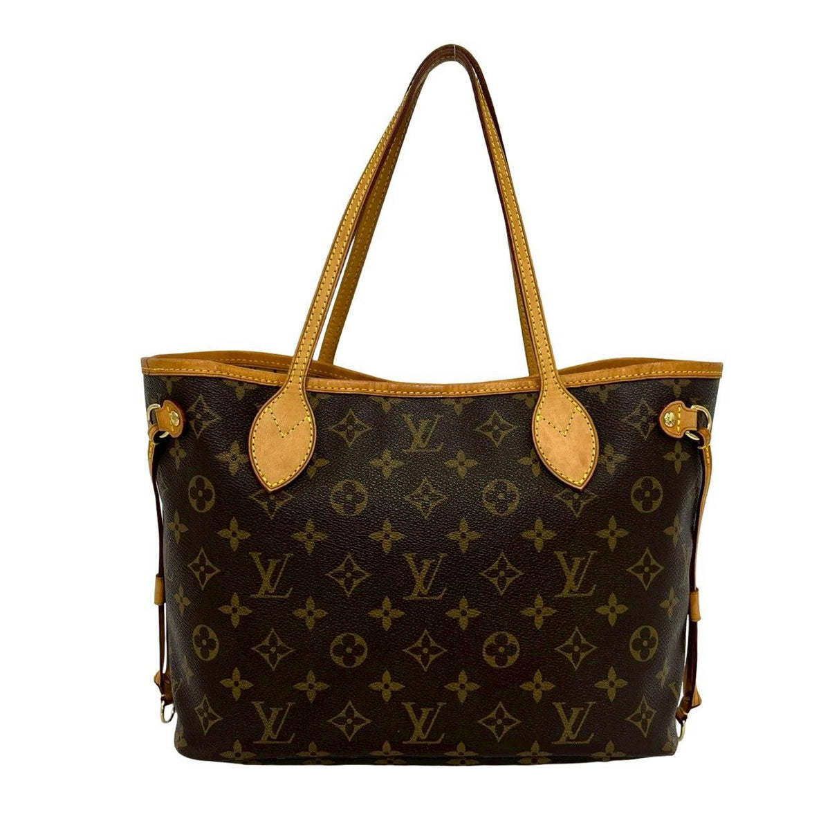 Louis Vuitton Neverfull PM Monogram Leather Tote Brown — view 3