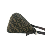Fendi Vintage Mamma Bucket Zucca Pattern FF Logo Canvas Leather Shoulder — view 6