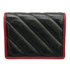 Gucci Bifold Wallet GG Marmont Card Case Black Bordeaux Leather — view 2