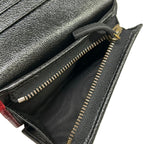 Gucci Bifold Wallet GG Marmont Card Case Black Bordeaux Leather — view 4