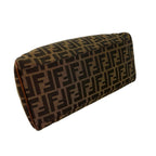 Fendi Zucca FF Pattern Logo Canvas Leather Handbag Mini Tote Brown — view 7