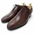 Gucci Leather GG Logo Plain Toe Lace Up Dress Shoes Burgundy 8