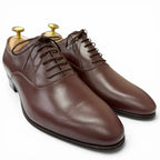 Gucci Leather GG Logo Plain Toe Lace Up Dress Shoes Burgundy 8 — view 3