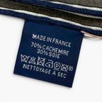 Hermes Rectangle Brides ET Gray Bridle and Charm Cashmere Silk Blend Shawl — view 9