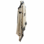 Hermes Rectangle Brides ET Gray Bridle and Charm Cashmere Silk Blend Shawl — view 5