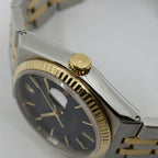 Rolex Oyster Quartz Datejust Blue Watch — view 4