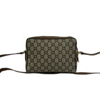 Gucci Vintage Plus Logo Pattern Leather Mini Shoulder Bag Pochette Brown — view 3
