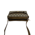 Gucci Vintage Plus Logo Pattern Leather Mini Shoulder Bag Pochette Brown — view 4
