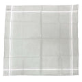 Hermes Handkerchief Cotton Carre Jacquard Passant Light Gray Pocket Square