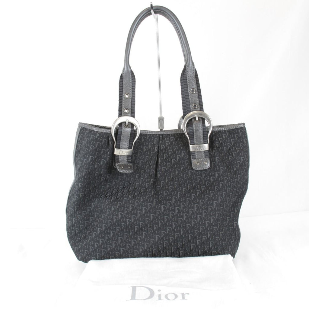 Dior Trotter Tote Canvas Black