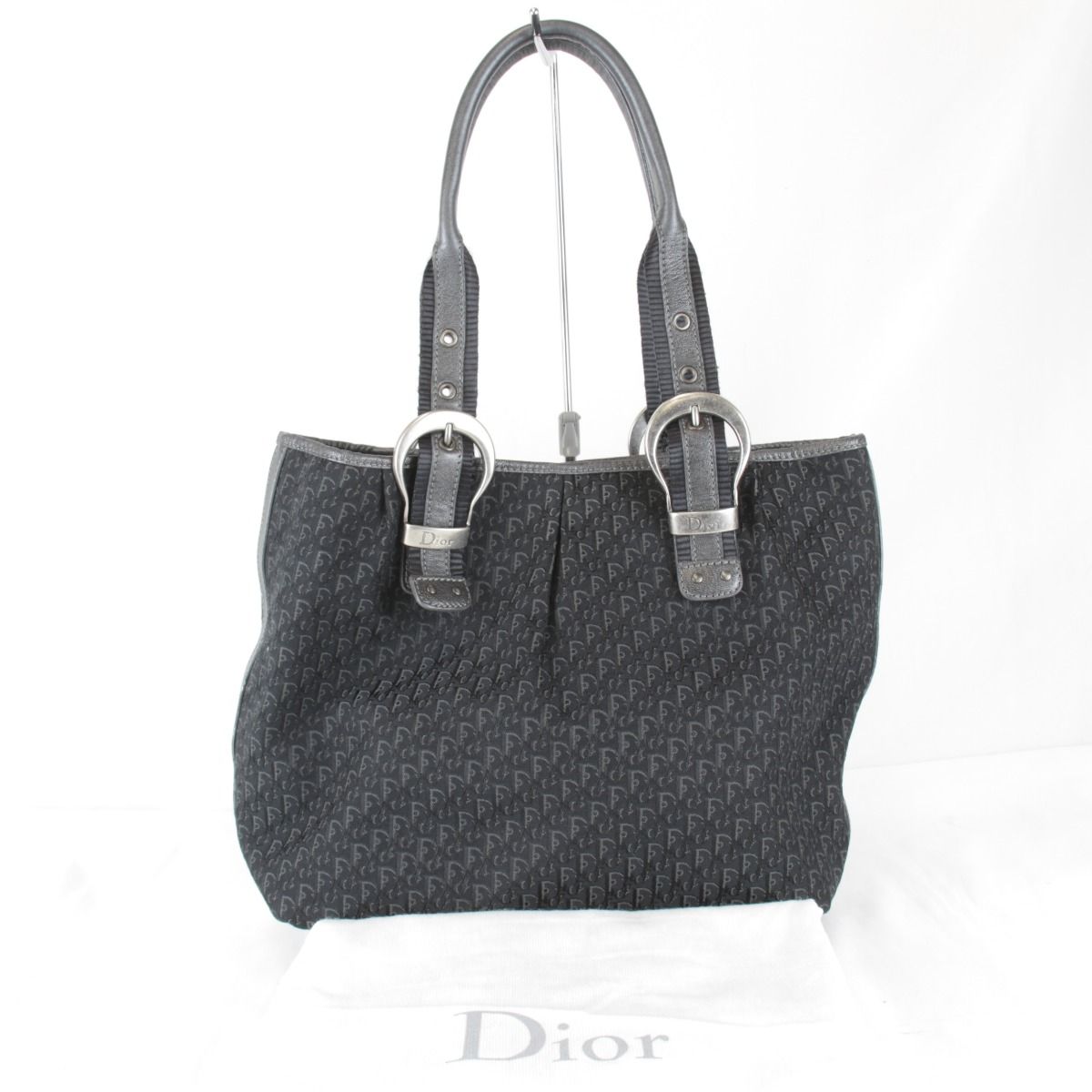 Dior Trotter Tote Canvas Black
