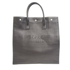 Saint Laurent North South Rib Gauche Tote Black