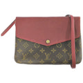 Louis Vuitton Monogram Twice Cerise Shoulder Bag Brown
