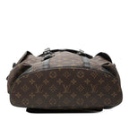 Louis Vuitton Monogram Macassar Christopher PM Backpack Brown Noir Black Leather — view 3
