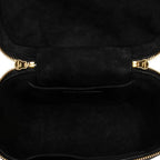 Dior Cannage Small Vanity Shoulder Bag 2-Way Black Leather — view 4