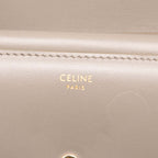 Celine Trio Small Flap Wallet Bifold Pebble Gray Leather — view 6