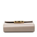 Celine Trio Small Flap Wallet Bifold Pebble Gray Leather — view 3