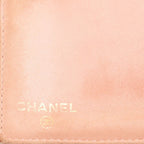 Chanel CC Logo Bifold Wallet Pink Caviar Leather — view 6