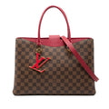 Louis Vuitton Damier LV Riverside 2-Way Shoulder Bag Brown Riduvant Leather