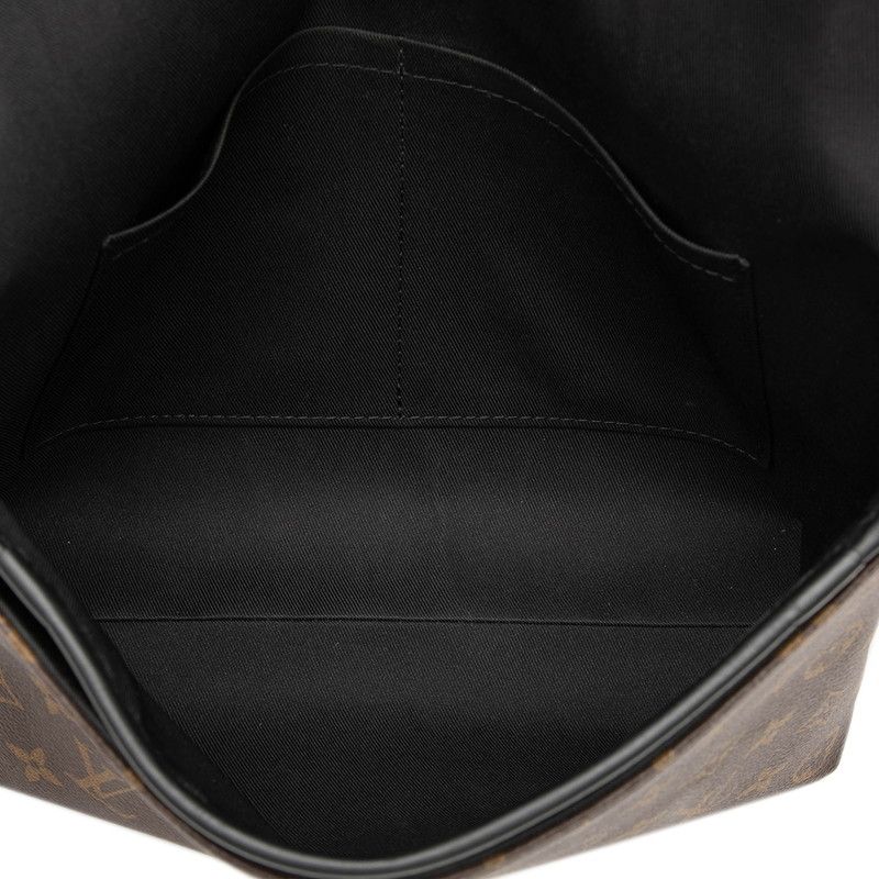 Louis Vuitton Monogram Macassar Magnetic Messenger Crossbody Shoulder Bag Brown — view 5