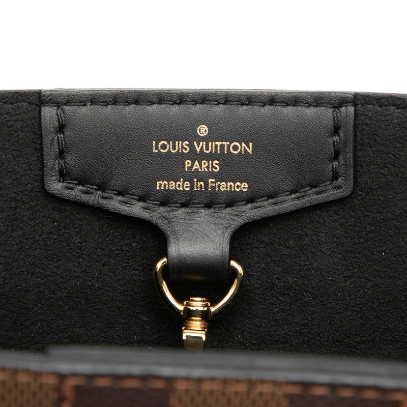 Louis Vuitton Damier Belmont NV BB 2-Way Shoulder Bag Brown Leather — view 5
