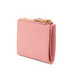 Prada Logo Bifold Wallet Compact Pink Leather — view 2