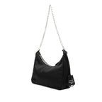 Prada Re Edition Chain 2-Way Shoulder Bag Black Nylon Leather — view 2
