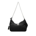 Prada Re Edition Chain 2-Way Shoulder Bag Black Nylon Leather