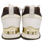 Louis Vuitton Run Away Patent Monogram Canvas Sneakers — view 3