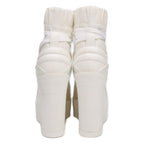 Chanel 19k CC Logo Lace Up Heels Short Boots — view 3