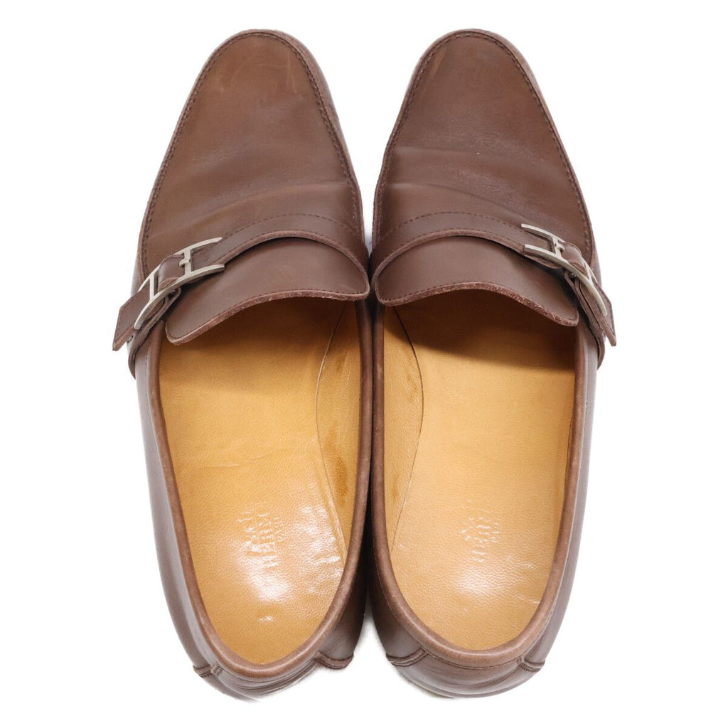 Hermes Hapi Leather Loafers — view 5