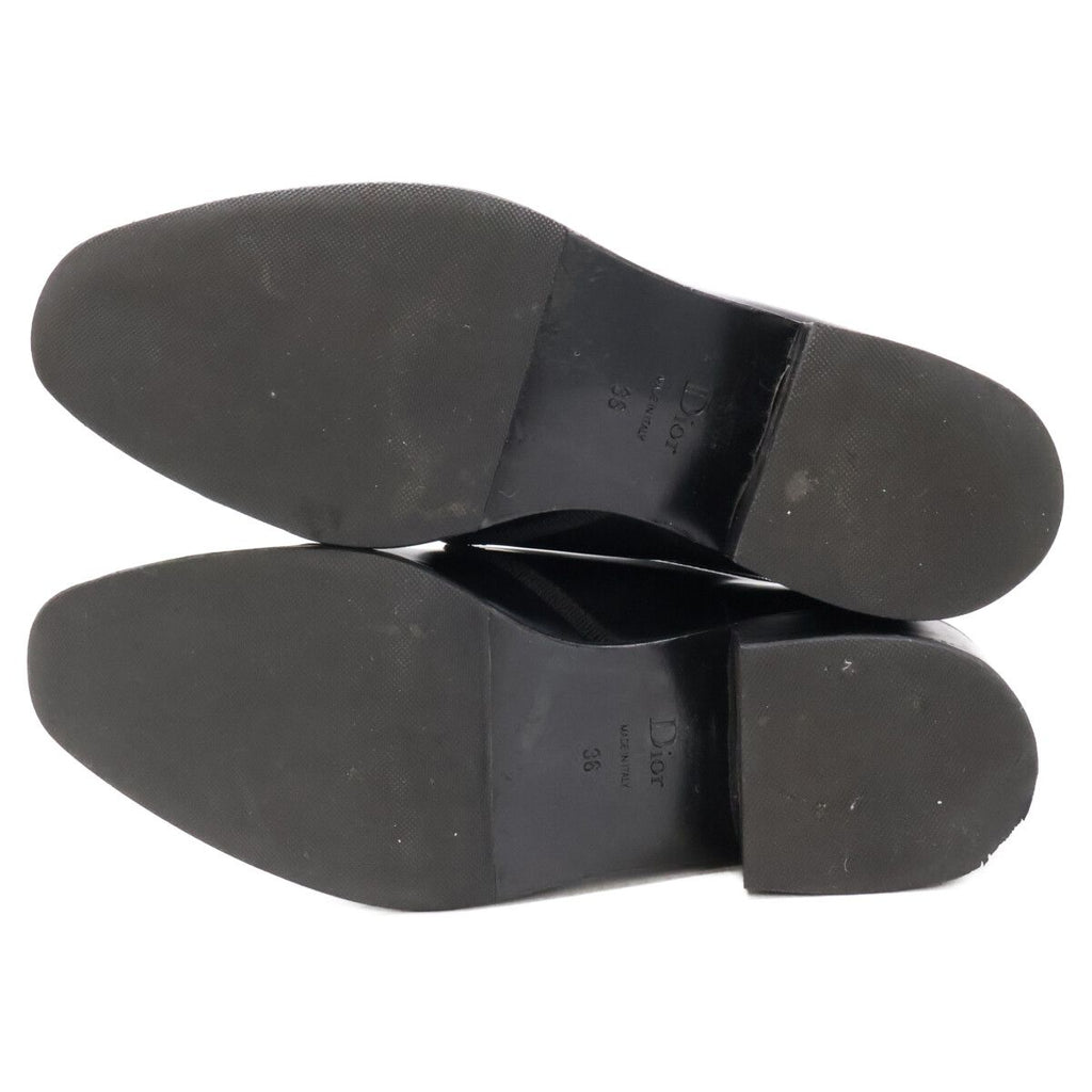 Dior Rhinestone Sole Leather Dress Shoes — view 6