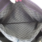 Loewe Anagram Voyager Logo Button Tote Purple — view 8