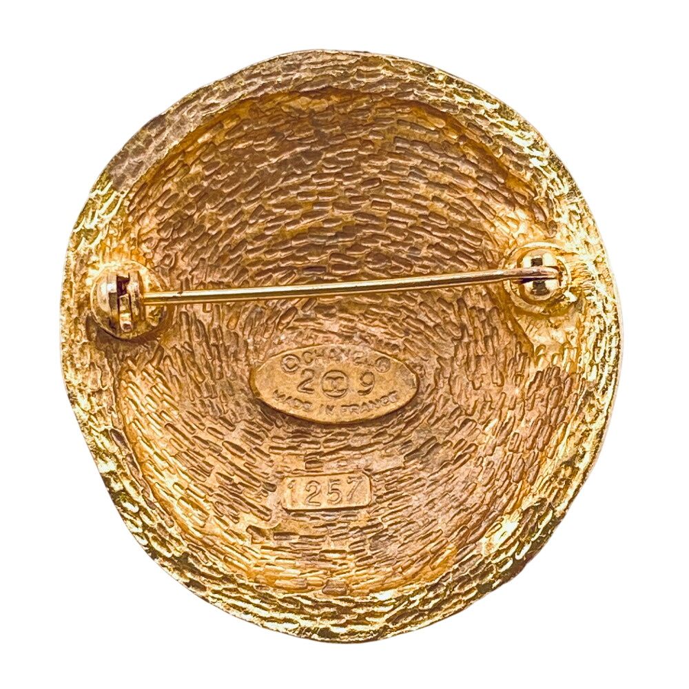 Chanel 29 CC Logo Brooch Gold — view 5