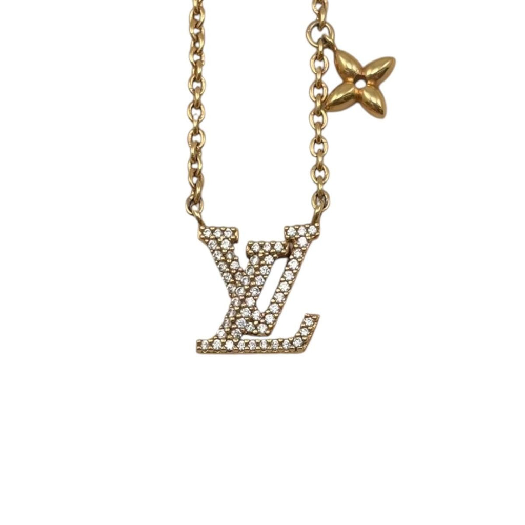 Louis Vuitton Necklace LV Iconic Monogram Flower LV Initial Strass Rhinestone — view 3
