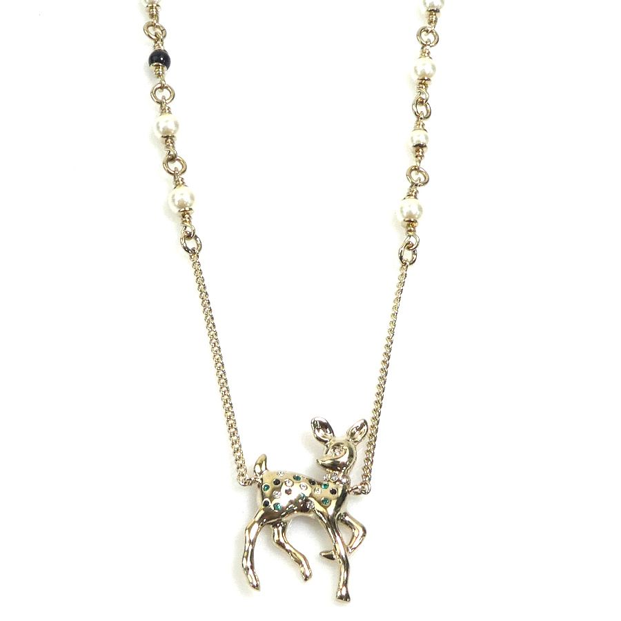Chanel Necklace Bambi Gold