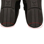Louis Vuitton Sneakers Monogram Velcro Suede Contrast Brown — view 9