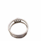 Gucci Interlocking Ring Silver Color KH — view 6