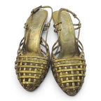 Prada Sandals Knitted Gold — view 4