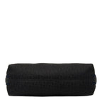 Dior Street Chic Trotter Crossbody Shoulder Bag Black Navy Leather Jacquard — view 3