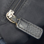 Dior Street Chic Trotter Crossbody Shoulder Bag Black Navy Leather Jacquard — view 9