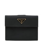 Prada Bifold Wallet Black Nylon