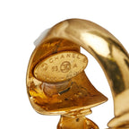 Chanel Vintage CC Logo Earrings Gold Plated — view 5
