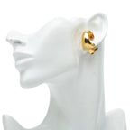Chanel Vintage CC Logo Earrings Gold Plated — view 6