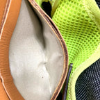 Loewe Neck Pouch Eye Nature Case Shoulder Bag Gray Black Light Yellow Canvas — view 8