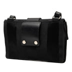 Fendi Pecan Baguette Slim Clutch Shoulder Bag 3way Black Canvas Leather — view 2